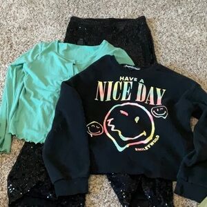 Art Class Black Matching Set Sweatshirts & Hoodies